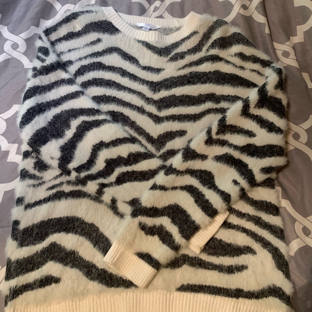 zebra sweater